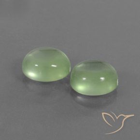 Gemme di Prehnite Giallo chiaro Verde naturale da 4.98 ct, Ovale, Trasparente