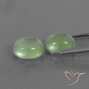 Gemme di Prehnite Giallo chiaro Verde naturale da 4.98 ct, Ovale, Trasparente