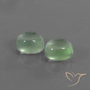 Gemme di Prehnite Verde chiaro naturale da 4.82 ct, Ovale, Trasparente