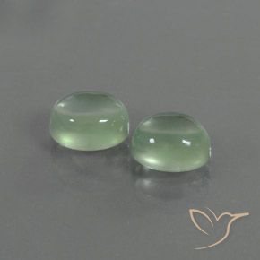 Gemme di Prehnite Verde chiaro naturale da 4.03 ct, Ovale, Trasparente