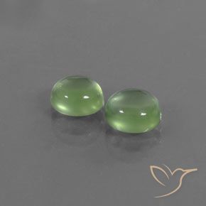Gemme di Prehnite Pera Verde naturale da 2.86 ct, Ovale, Trasparente