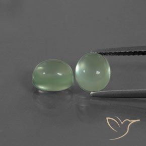 Gemme di Prehnite Giallo chiaro Verde naturale da 3.34 ct, Ovale, Trasparente