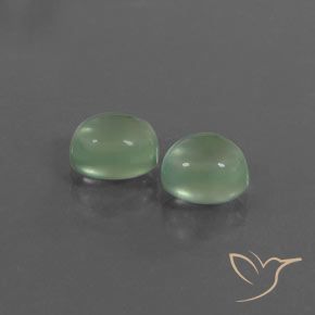 Gemme di Prehnite Giallo chiaro Verde naturale da 3.34 ct, Ovale, Trasparente