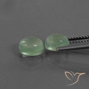 Gemme di Prehnite Giallo chiaro Verde naturale da 3.34 ct, Ovale, Trasparente