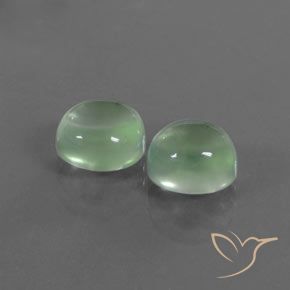 Gemme di Prehnite Verde caldo naturale da 4.79 ct, Ovale, Trasparente