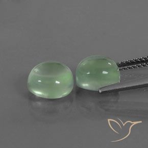Gemme di Prehnite Verde caldo naturale da 4.79 ct, Ovale, Trasparente
