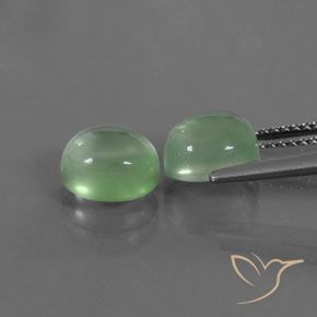 Gemme di Prehnite Giallo verde naturale da 4.62 ct, Ovale, Trasparente