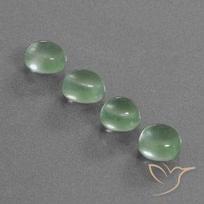 8.41ctw Naturale Verde chiaro Prehnite, Ovale, Trasparente