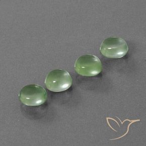 Gemme di Prehnite Verde lime naturale da 5.58 ct, Ovale, Trasparente