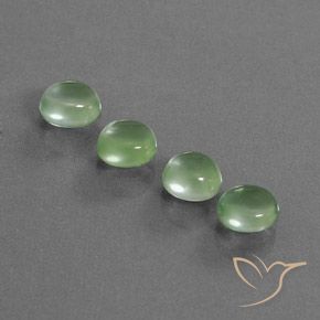 Gemme di Prehnite Verde lime naturale da 5.58 ct, Ovale, Trasparente