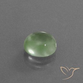 Prehnite Giallo chiaro Verde naturale da 3.19 ct, Ovale, Trasparente