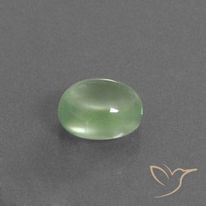 Prehnite Giallo chiaro Verde naturale da 3.22 ct, Ovale, Trasparente