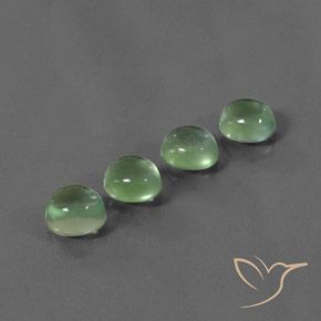 Gemme di Prehnite Pera Verde naturale da 5.49 ct, Ovale, Trasparente