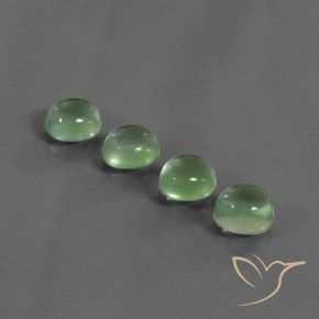 Gemme di Prehnite Pera Verde naturale da 5.49 ct, Ovale, Trasparente
