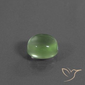 Prehnite Verde giallastro naturale da 3.38 ct, Ovale, Trasparente