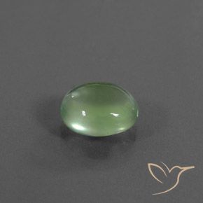 Prehnite Verde giallastro naturale da 2.80 ct, Ovale, Trasparente
