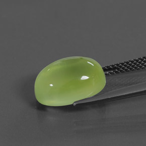 Prehnite Giallo verde naturale da 5.82 ct, Trasparente, Trasparente/Traslucido