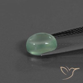 Prehnite Menta verde naturale da 2.10 ct, Ovale, Trasparente