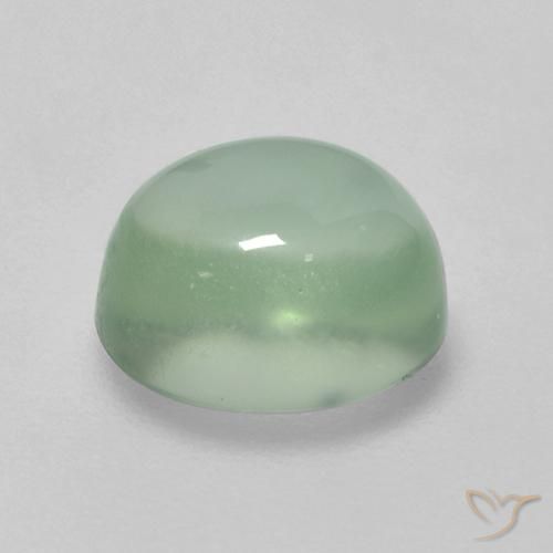 Prehnite Verde chiaro naturale da 2.00 ct, Ovale, Trasparente