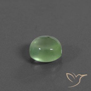 Prehnite Verde giallastro naturale da 2.39 ct, Ovale, Trasparente