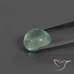 Prehnite Menta verde naturale da 2.30 ct, Ovale, Trasparente