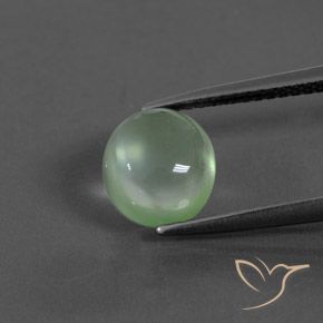 2.46ct Naturale Verde chiaro Prehnite, Ovale, Trasparente
