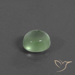 Prehnite Verde chiaro naturale da 2.46 ct, Ovale, Trasparente