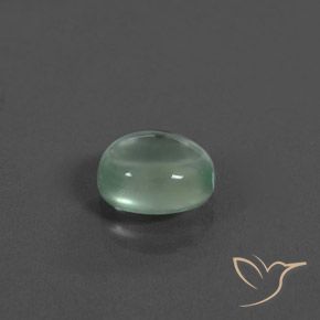 Prehnite Verde Menta Chiaro naturale da 2.02 ct, Ovale, Trasparente