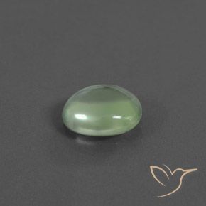Prehnite Verde giallastro naturale da 1.64 ct, Ovale, Trasparente