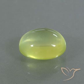 Prehnite Giallo Limone Chiaro naturale da 2.35 ct, Ovale, Trasparente/Traslucido
