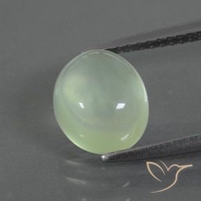 2.63ct Naturale Giallo verde Prehnite, Ovale, Trasparente/Traslucido