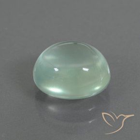 Prehnite Verde molto chiaro naturale da 2.69 ct, Ovale, Trasparente