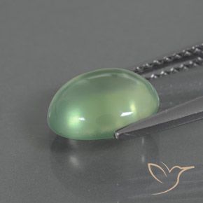 Prehnite Verde chiaro naturale da 2.25 ct, Ovale, Trasparente