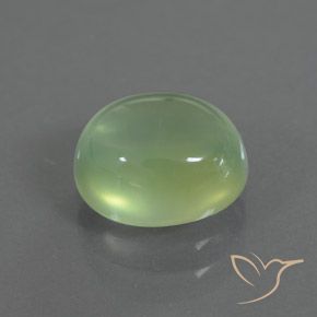 Prehnite Pera Verde naturale da 2.72 ct, Ovale, Trasparente/Traslucido