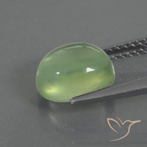 Prehnite Pera Verde naturale da 2.72 ct, Ovale, Trasparente/Traslucido