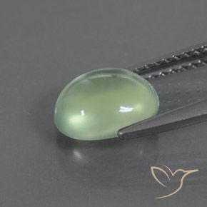 Prehnite Giallo chiaro Verde naturale da 1.82 ct, Ovale, Trasparente