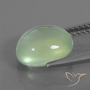 Prehnite Giallo verde naturale da 2.91 ct, Ovale, Trasparente/Traslucido
