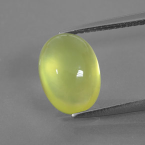 Prehnite Giallo verde naturale da 3.99 ct, Trasparente, Trasparente/Traslucido