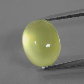 Prehnite Giallo chiaro naturale da 5.33 ct, Trasparente, Trasparente/Traslucido