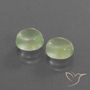 Gemme di Prehnite Giallo verde naturale da 3.36 ct, Ovale, Trasparente