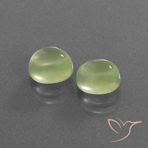 Gemme di Prehnite Verde medio naturale da 2.91 ct, Ovale, Trasparente
