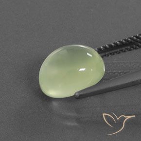 Prehnite Verde lime naturale da 3.62 ct, Ovale, Trasparente/Traslucido