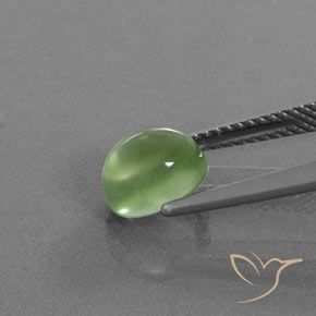 Prehnite Verde giallastro naturale da 2.05 ct, Ovale, Trasparente/Traslucido