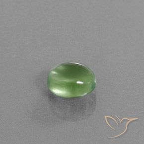 Prehnite Verde medio naturale da 1.83 ct, Ovale, Trasparente