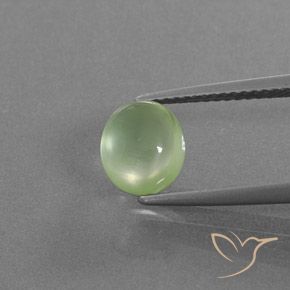 1.96ct Naturale Verde medio Prehnite, Ovale, Trasparente/Traslucido