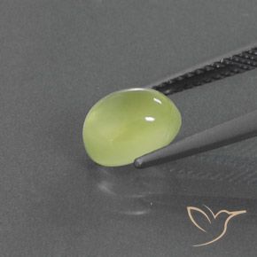 Prehnite Giallo chiaro naturale da 2.05 ct, Ovale, Trasparente/Traslucido