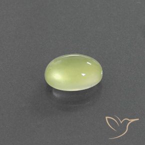 Prehnite Giallo Limone Chiaro naturale da 1.75 ct, Ovale, Trasparente/Traslucido