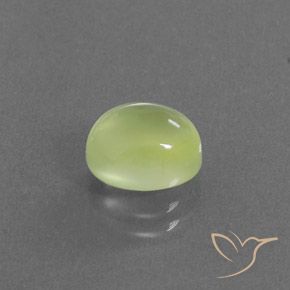 Prehnite Giallo Limone Chiaro naturale da 2.55 ct, Ovale, Trasparente/Traslucido