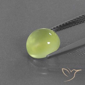 Prehnite Giallo chiaro naturale da 2.97 ct, Ovale, Trasparente/Traslucido