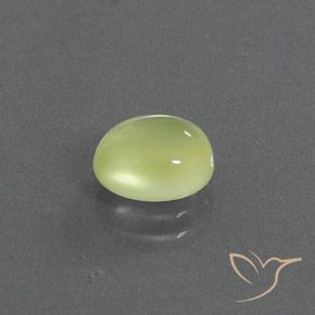 Prehnite Giallo chiaro naturale da 2.00 ct, Ovale, Trasparente/Traslucido